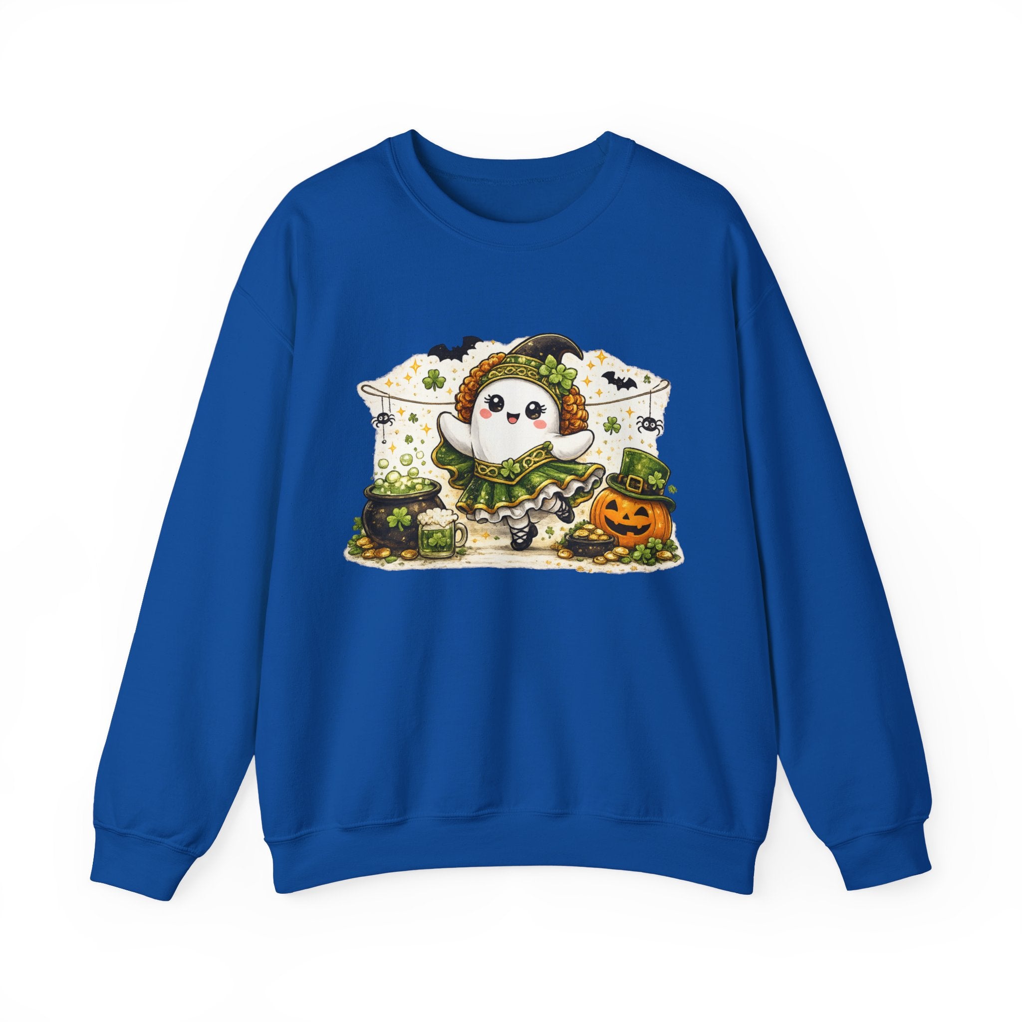 Irish Dance Halloween Ghost Sweatshirt, Cute Irish Dancer Ghost Crewneck, Spooky Dance Shirt, Halloween Dancer Gift, Irish Dance Sweater