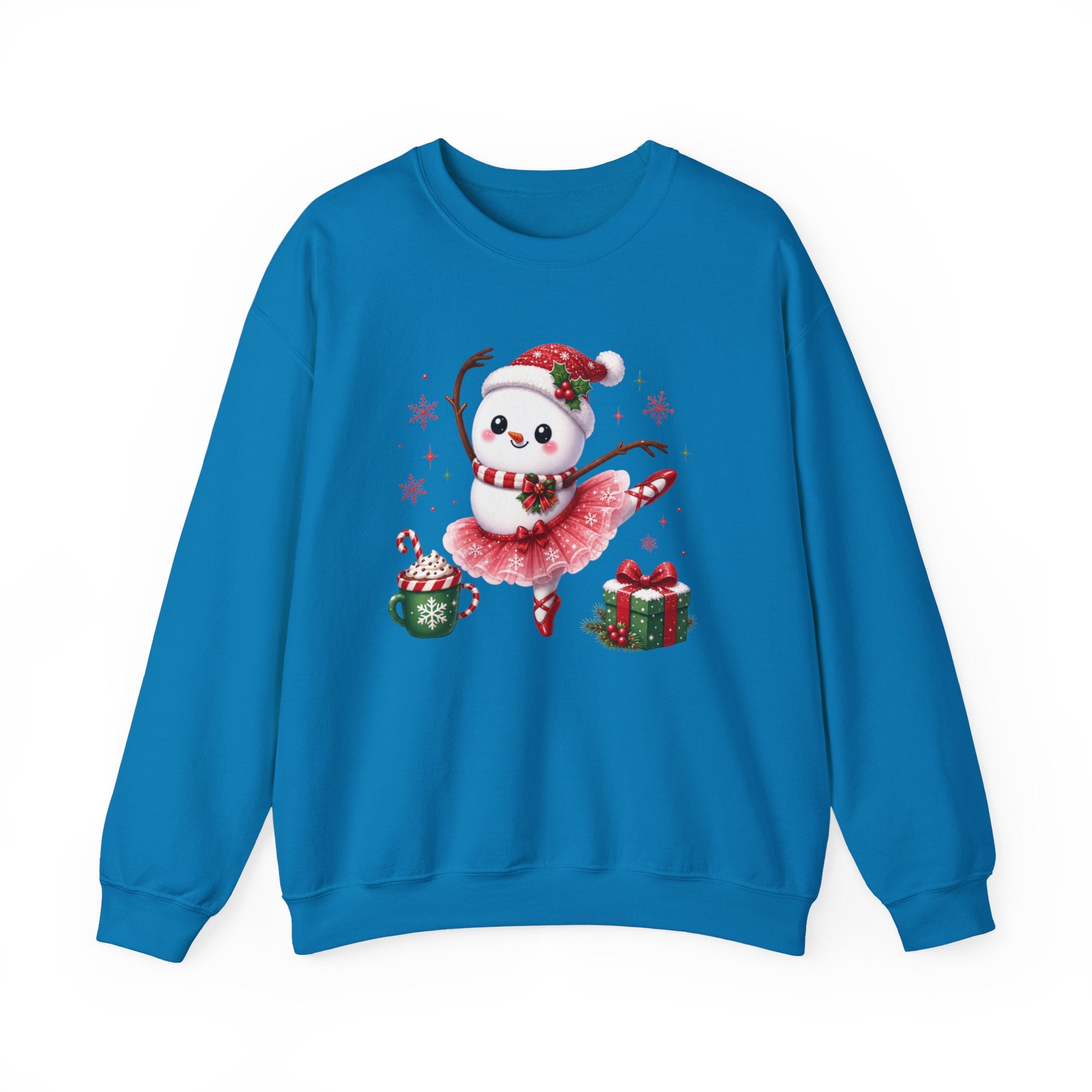 Ballet Snowman Christmas Shirt | Ballerina Snowman Sweatshirt | Dance Lover Christmas Gift | Holiday Ballet Tee