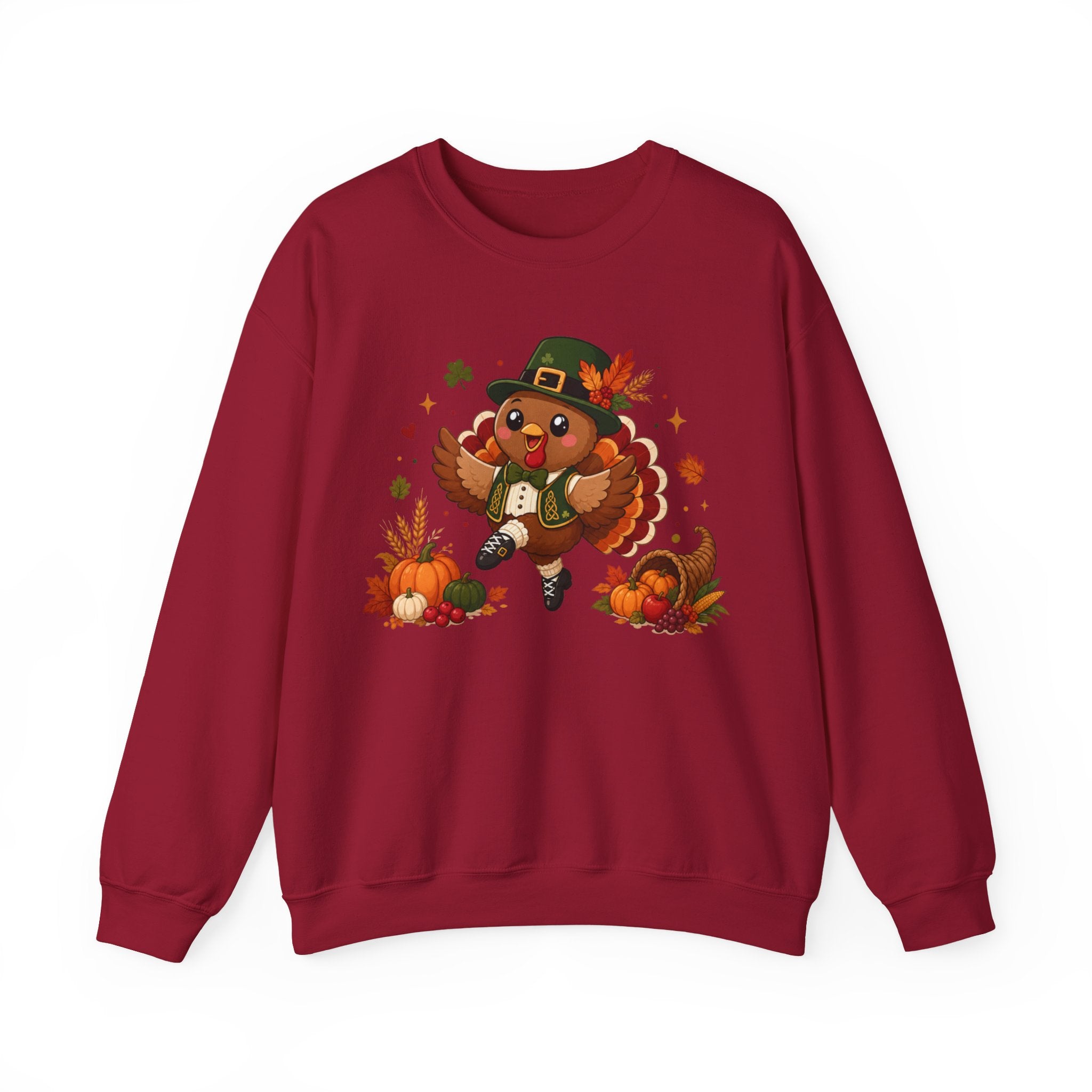Irish Dancer Thanksgiving Sweatshirt, Dancing Turkey Crewneck, Fall Irish Dance Gift, Thanksgiving Sweater