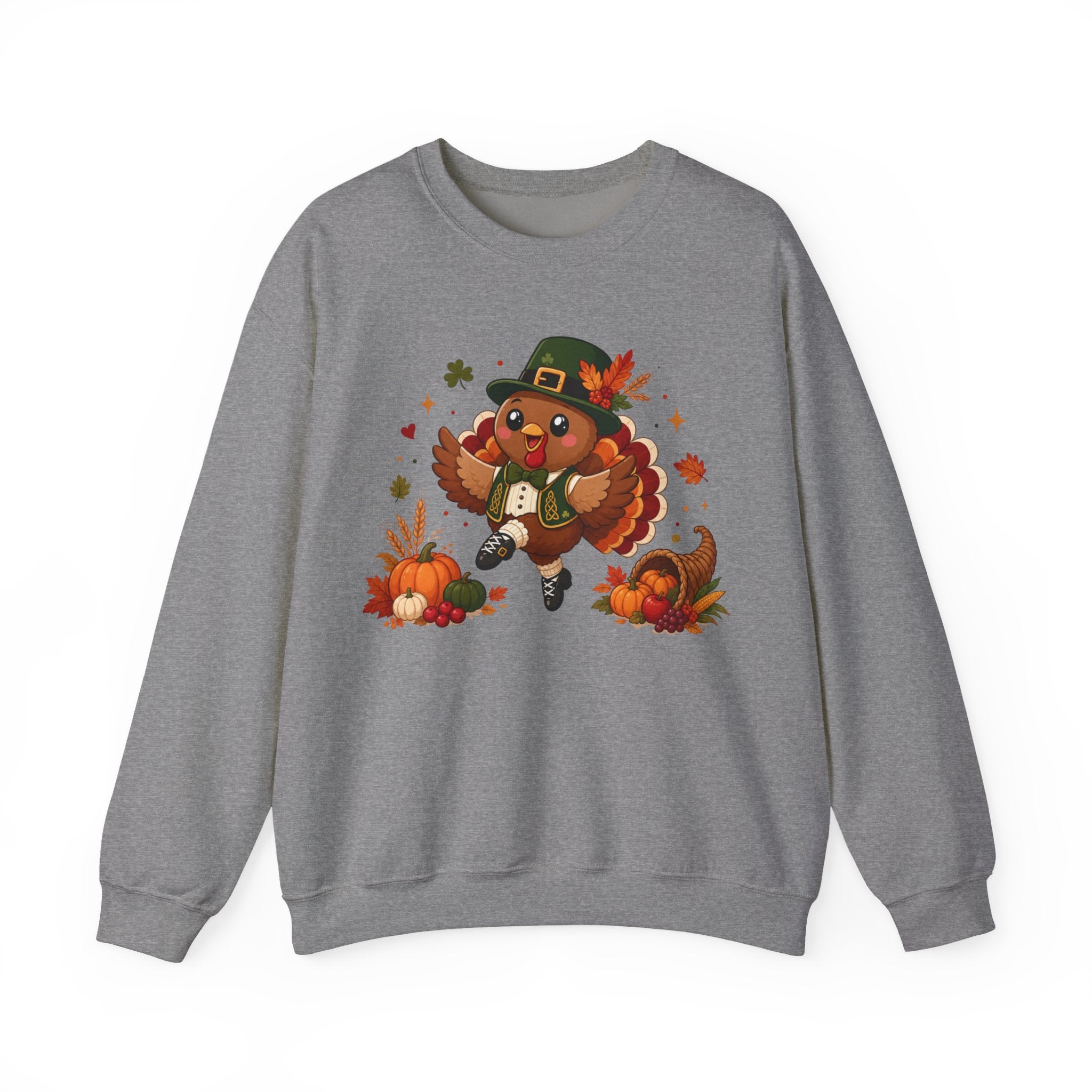 Irish Dancer Thanksgiving Sweatshirt, Dancing Turkey Crewneck, Fall Irish Dance Gift, Thanksgiving Sweater