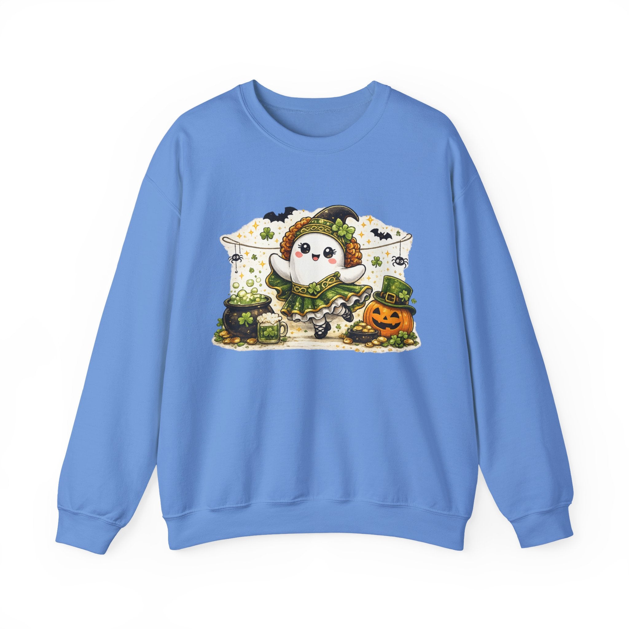 Irish Dance Halloween Ghost Sweatshirt, Cute Irish Dancer Ghost Crewneck, Spooky Dance Shirt, Halloween Dancer Gift, Irish Dance Sweater