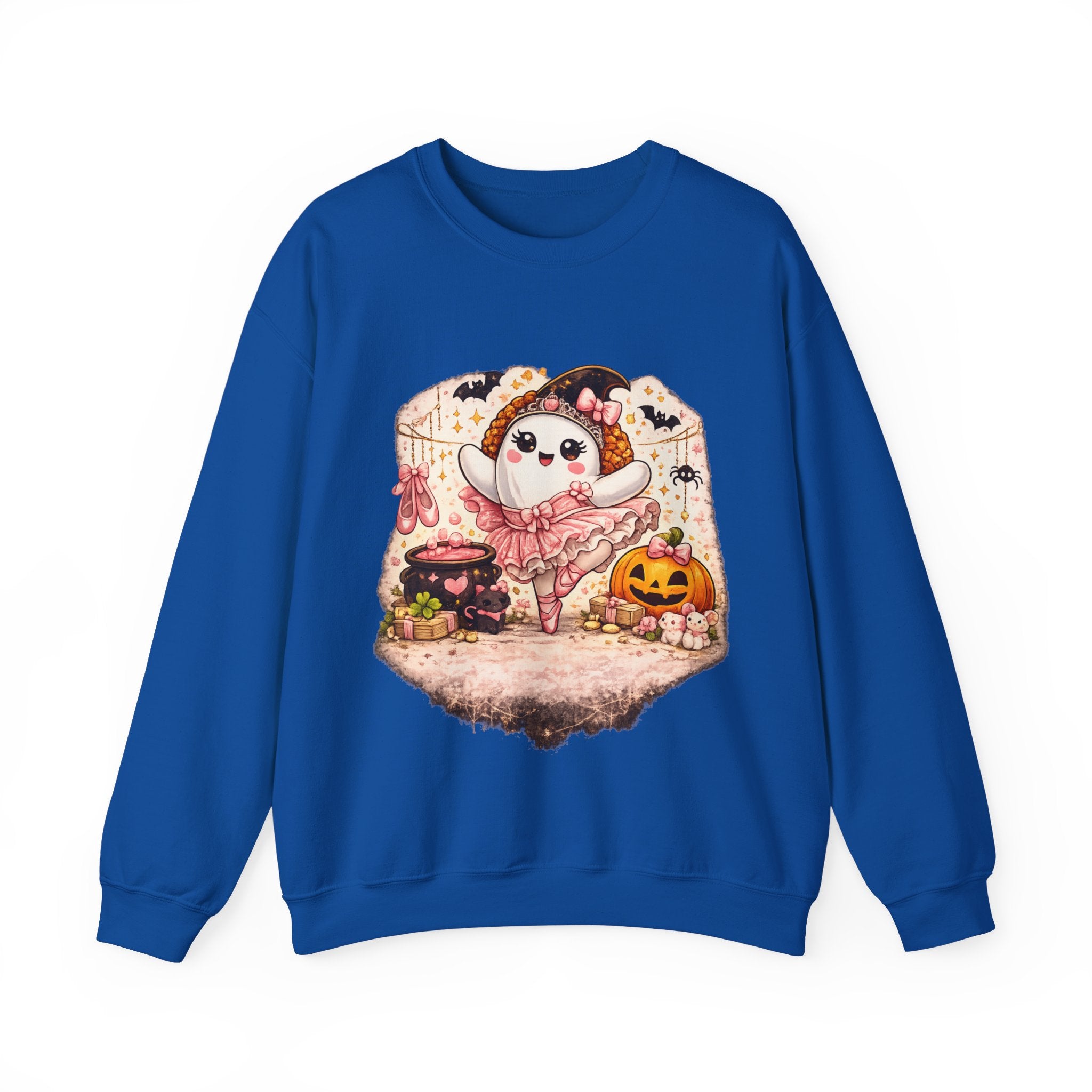 Ballet Halloween Ghost Sweatshirt, Cute Ghost Ballerina Crewneck, Spooky Ballet Dancer Shirt, Dance Girl Gift, Fall Dance Sweater