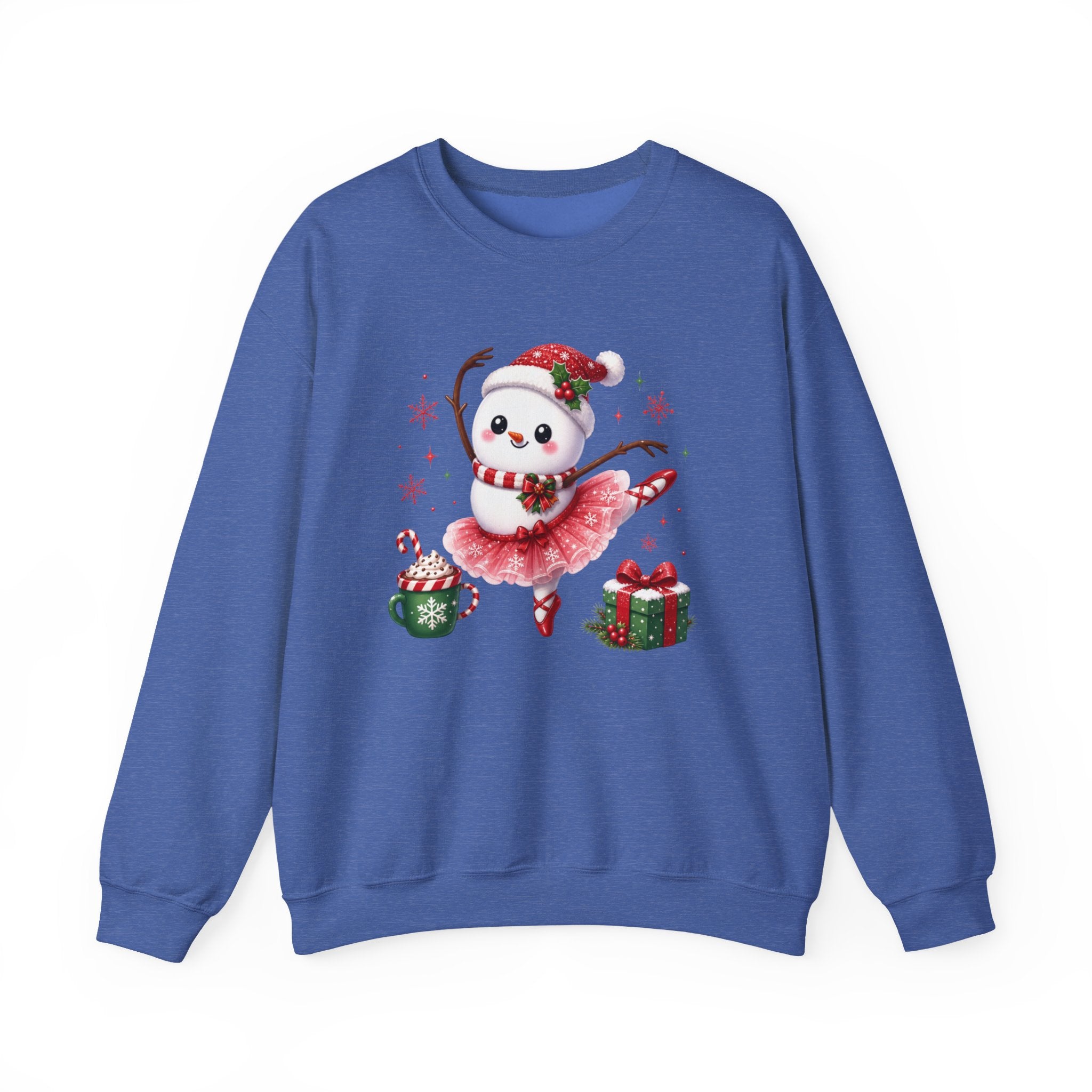 Ballet Snowman Christmas Shirt | Ballerina Snowman Sweatshirt | Dance Lover Christmas Gift | Holiday Ballet Tee