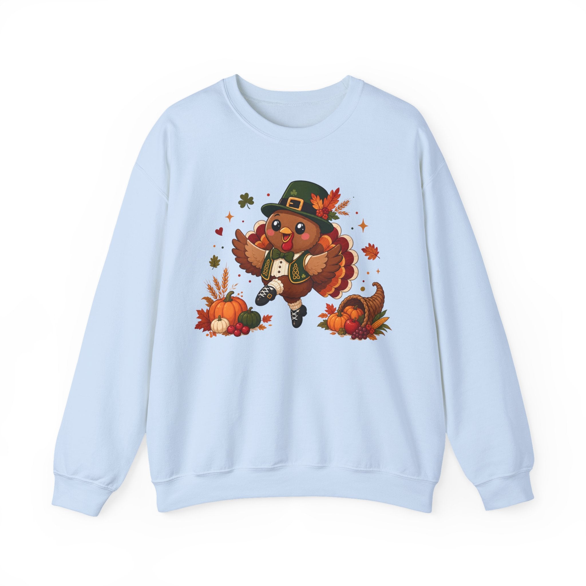 Irish Dancer Thanksgiving Sweatshirt, Dancing Turkey Crewneck, Fall Irish Dance Gift, Thanksgiving Sweater