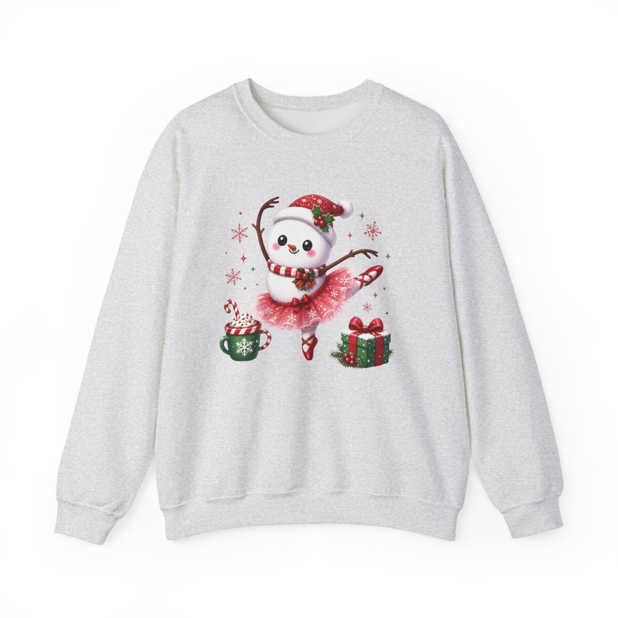 Ballet Snowman Christmas Shirt | Ballerina Snowman Sweatshirt | Dance Lover Christmas Gift | Holiday Ballet Tee