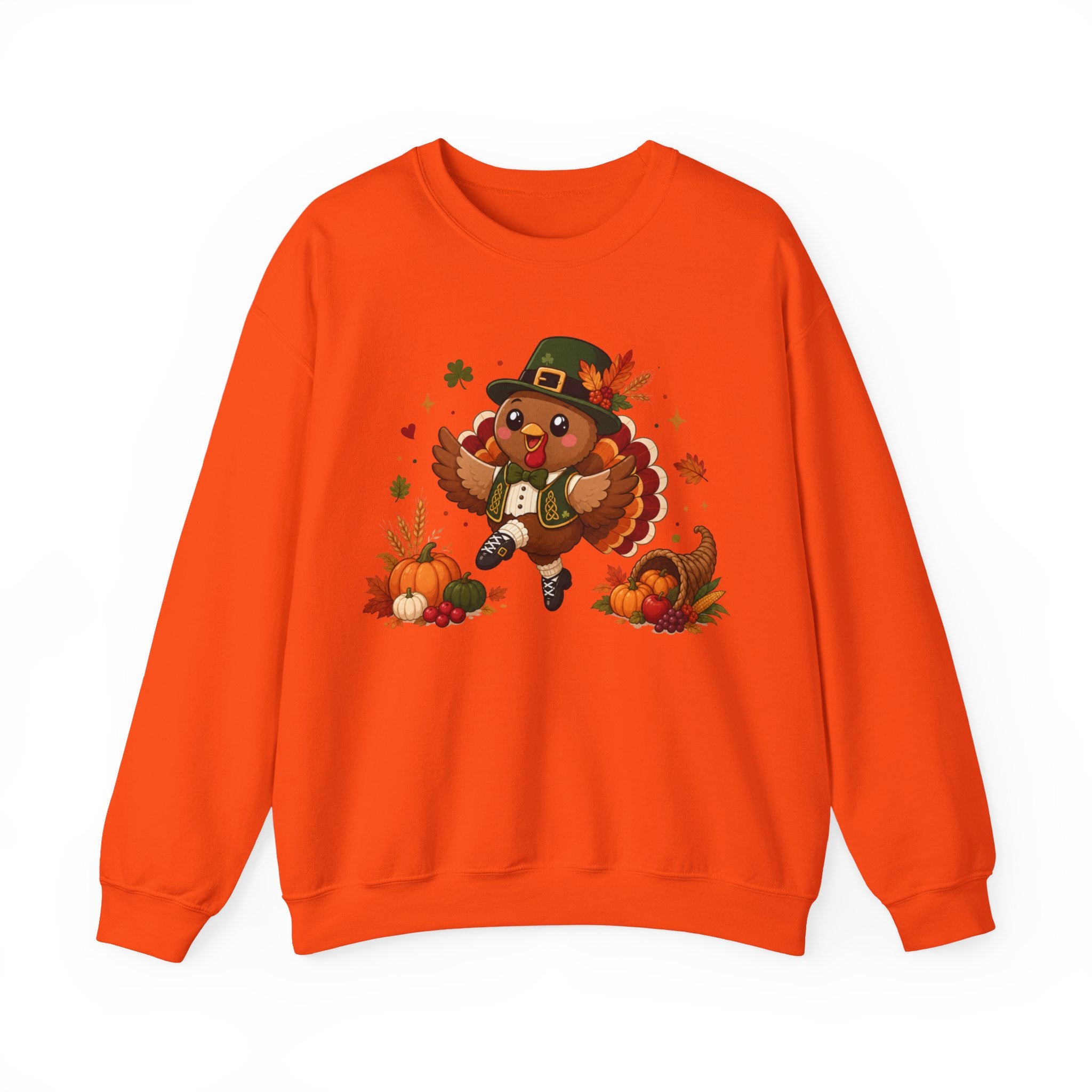 Irish Dancer Thanksgiving Sweatshirt, Dancing Turkey Crewneck, Fall Irish Dance Gift, Thanksgiving Sweater
