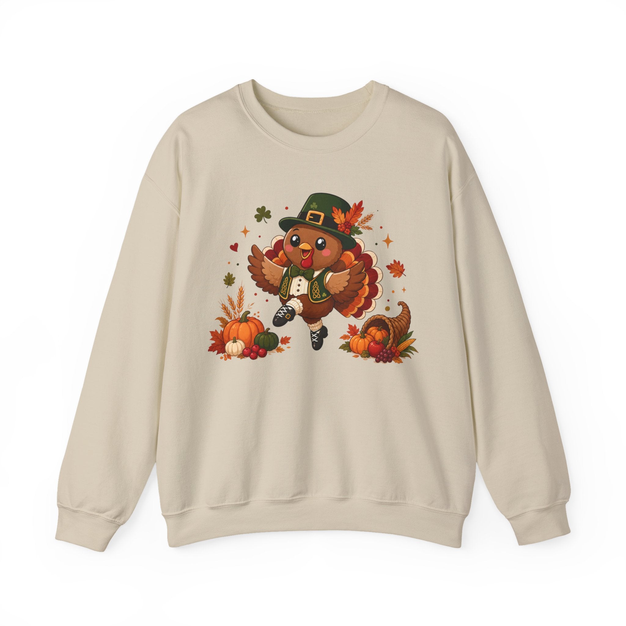 Irish Dancer Thanksgiving Sweatshirt, Dancing Turkey Crewneck, Fall Irish Dance Gift, Thanksgiving Sweater