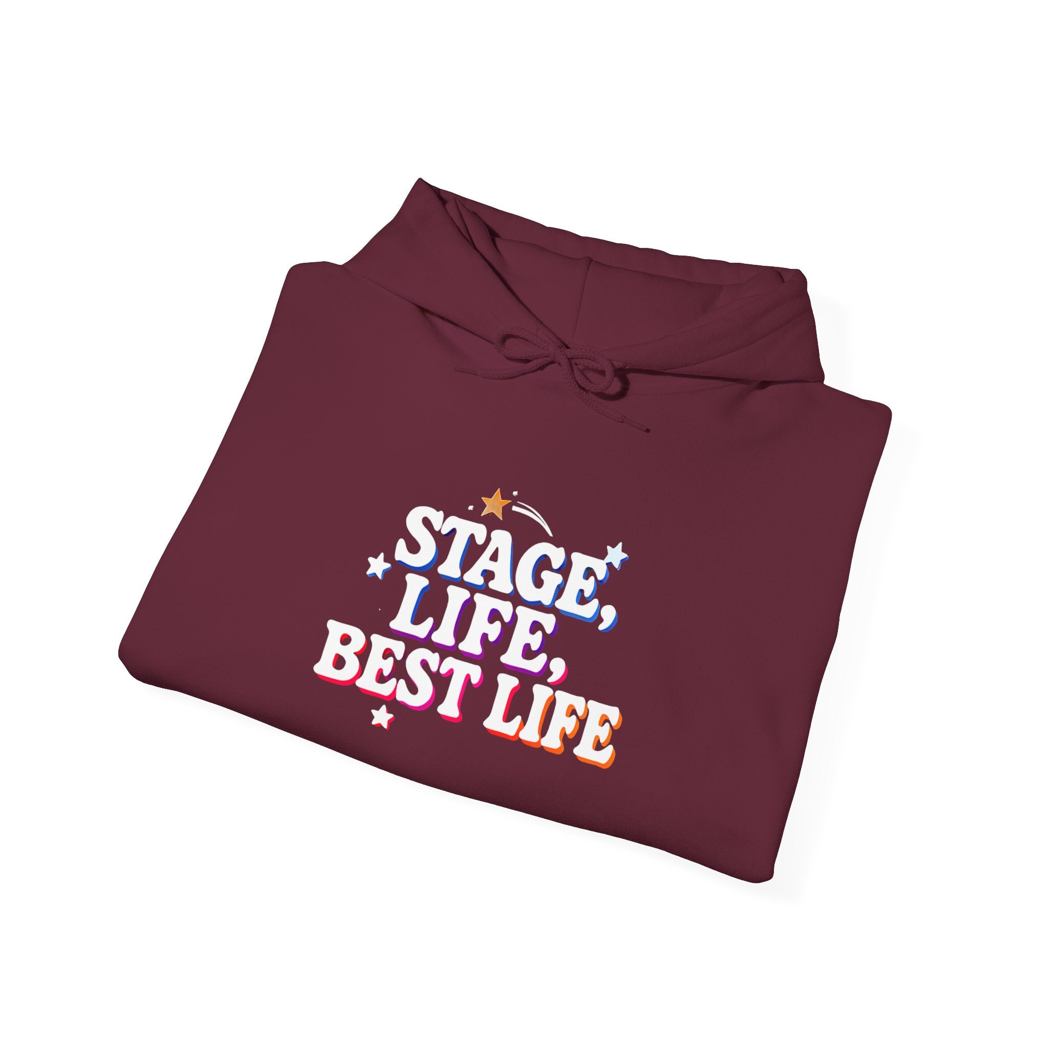 Stage Life Best Life Unisex Hoodie, Theater Lover Gift, Performer Apparel, Drama Club, Musical Theater Gift