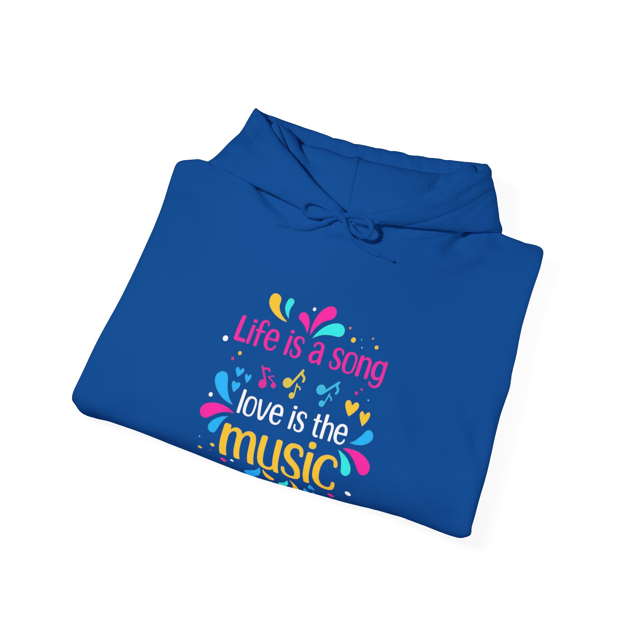Life Is a Song Unisex Heavy Blend Hoodie Sweatshirt – Cozy Music Lover Gift, Music Teacher Gift, Music Lover Present
