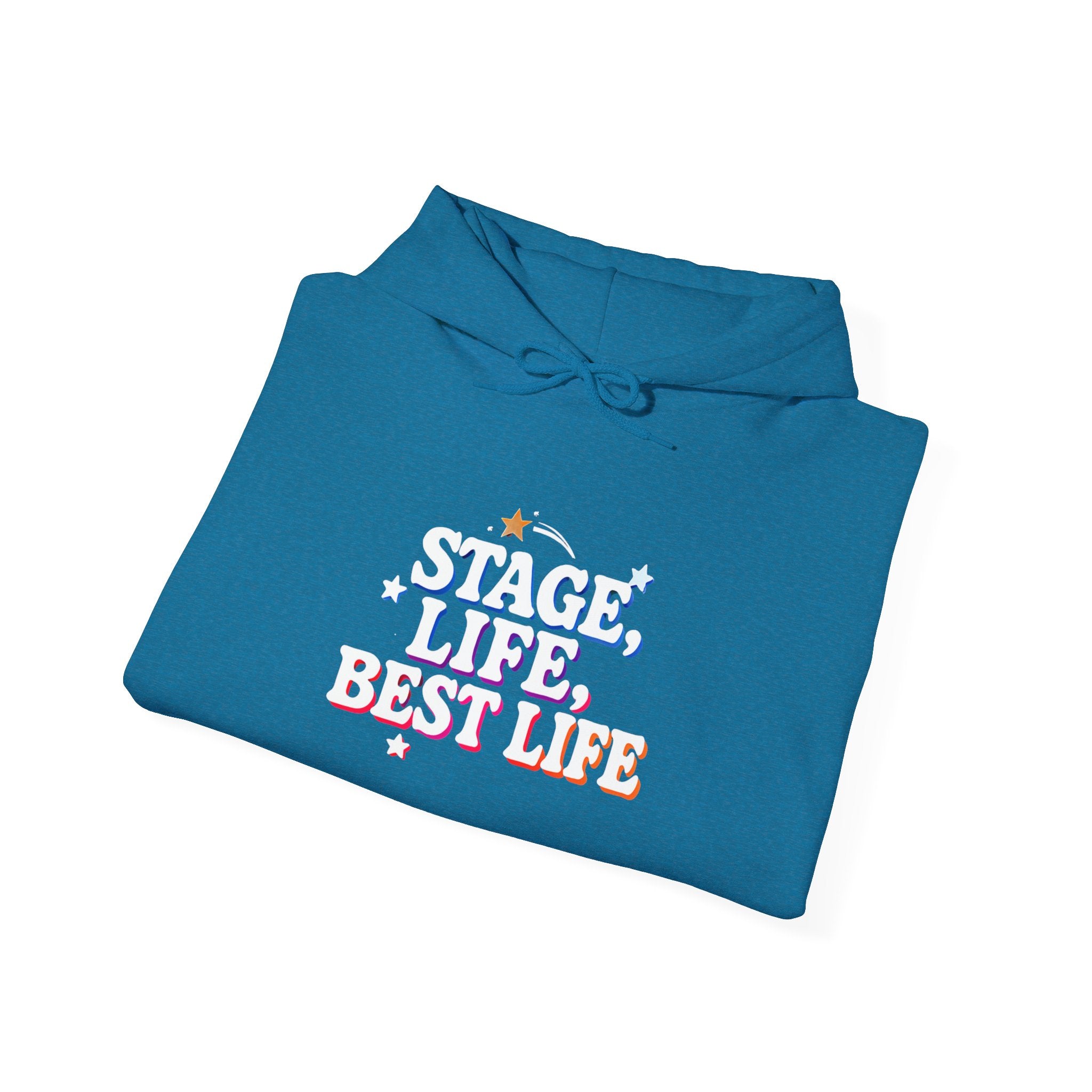 Stage Life Best Life Unisex Hoodie, Theater Lover Gift, Performer Apparel, Drama Club, Musical Theater Gift