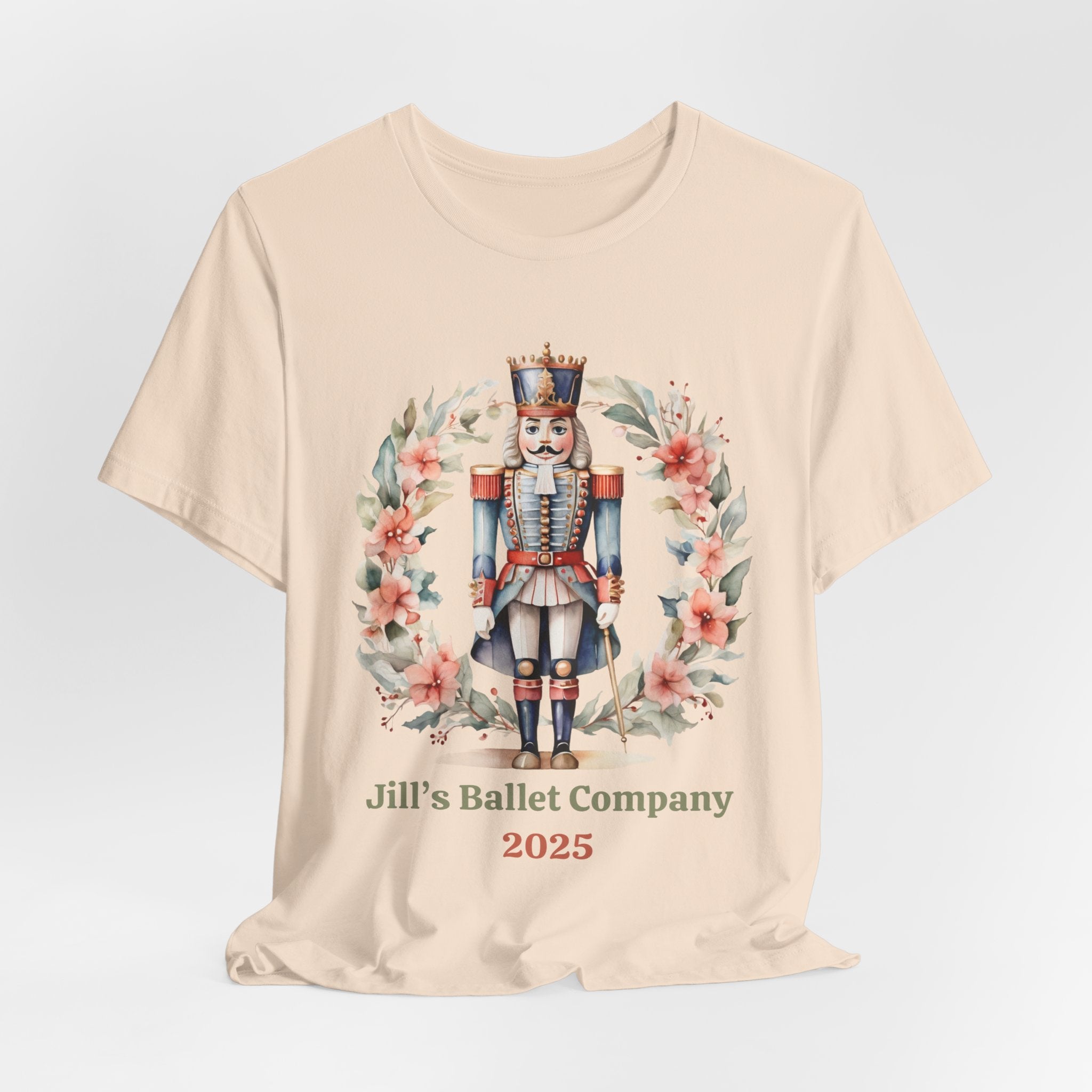Personalized Nutcracker Ballet Tee, Company Name and Year, Christmas Dance Gift, Ballet Company Performance Shirt, 2 Sided Print