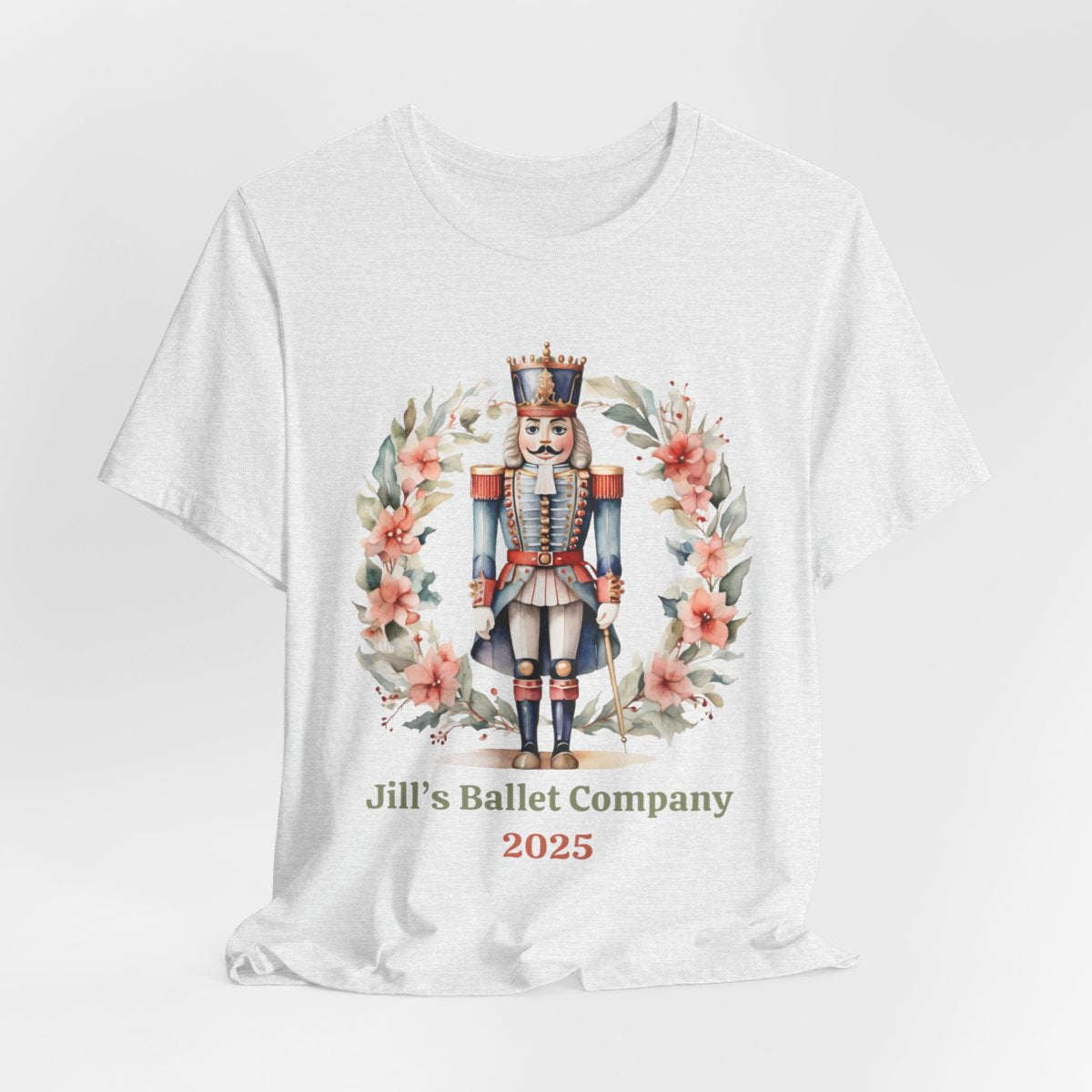 Personalized Nutcracker Ballet Tee, Company Name and Year, Christmas Dance Gift, Ballet Company Performance Shirt, 2 Sided Print