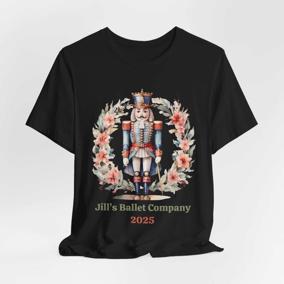 Personalized Nutcracker Ballet Tee, Company Name and Year, Christmas Dance Gift, Ballet Company Performance Shirt, 2 Sided Print