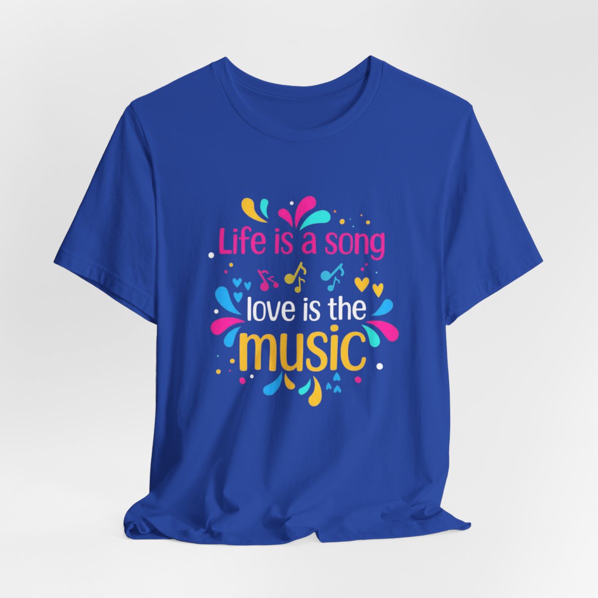 Life is a Song Love is the Music T-Shirt | Music Lover Gift | Romantic Music Quote Shirt | Band Concert Outfit