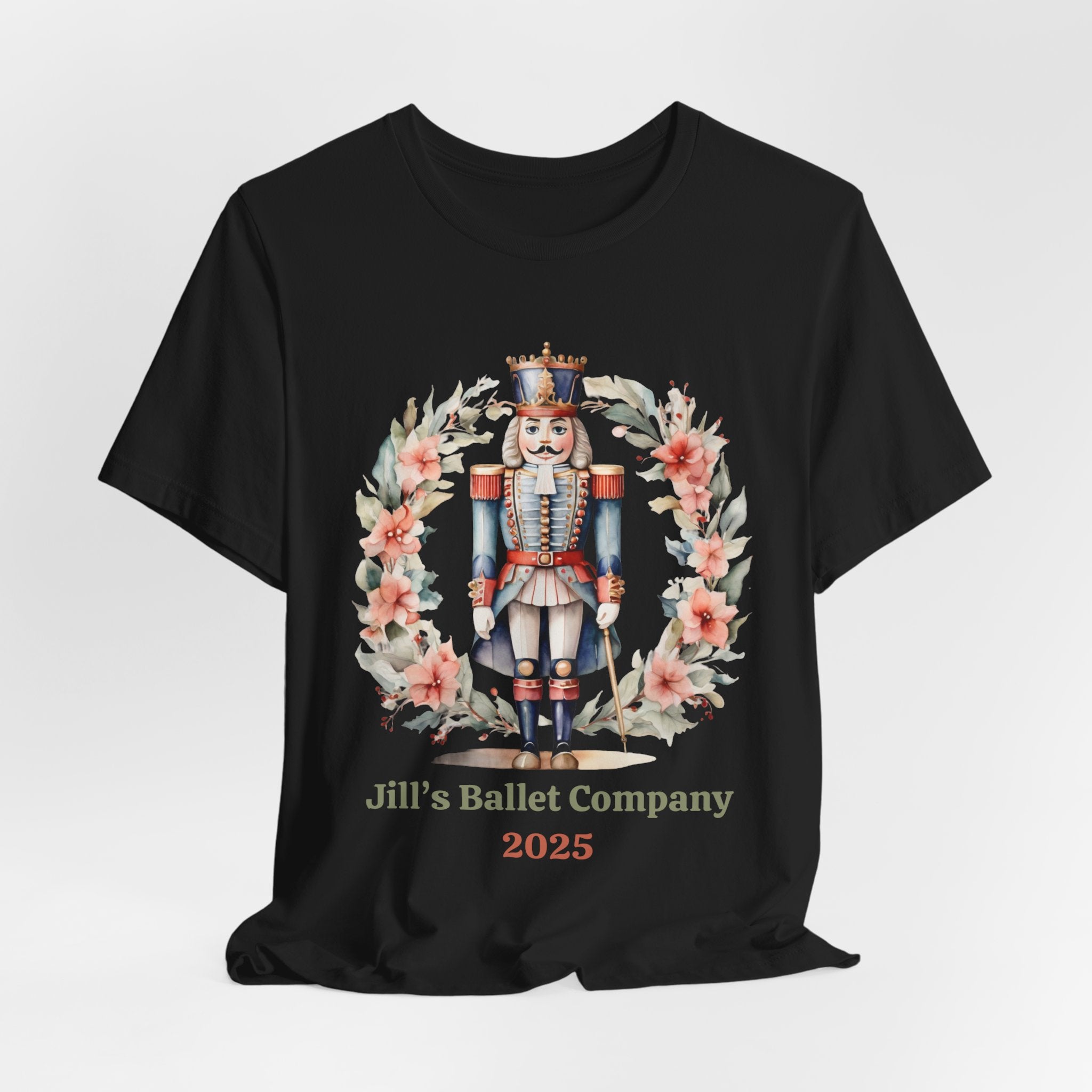 Personalized Nutcracker Ballet Tee, Company Name and Year, Christmas Dance Gift, Ballet Company Performance Shirt, 2 Sided Print