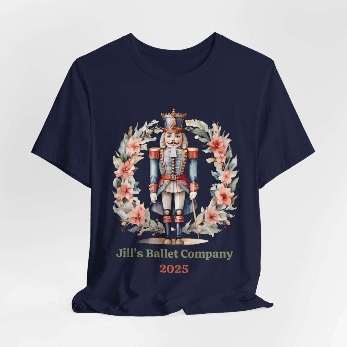 Personalized Nutcracker Ballet Tee, Company Name and Year, Christmas Dance Gift, Ballet Company Performance Shirt, 2 Sided Print