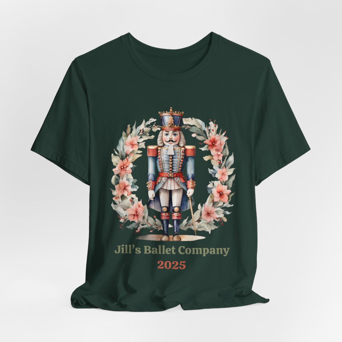 Personalized Nutcracker Ballet Tee, Company Name and Year, Christmas Dance Gift, Ballet Company Performance Shirt, 2 Sided Print