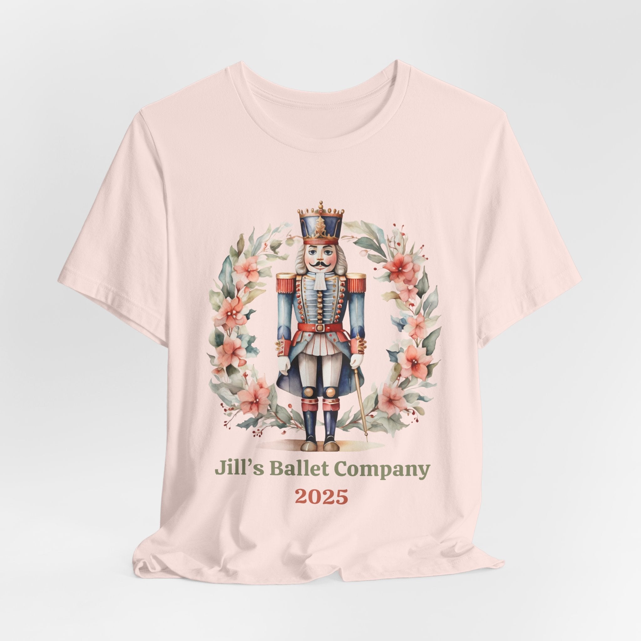 Personalized Nutcracker Ballet Tee, Company Name and Year, Christmas Dance Gift, Ballet Company Performance Shirt, 2 Sided Print