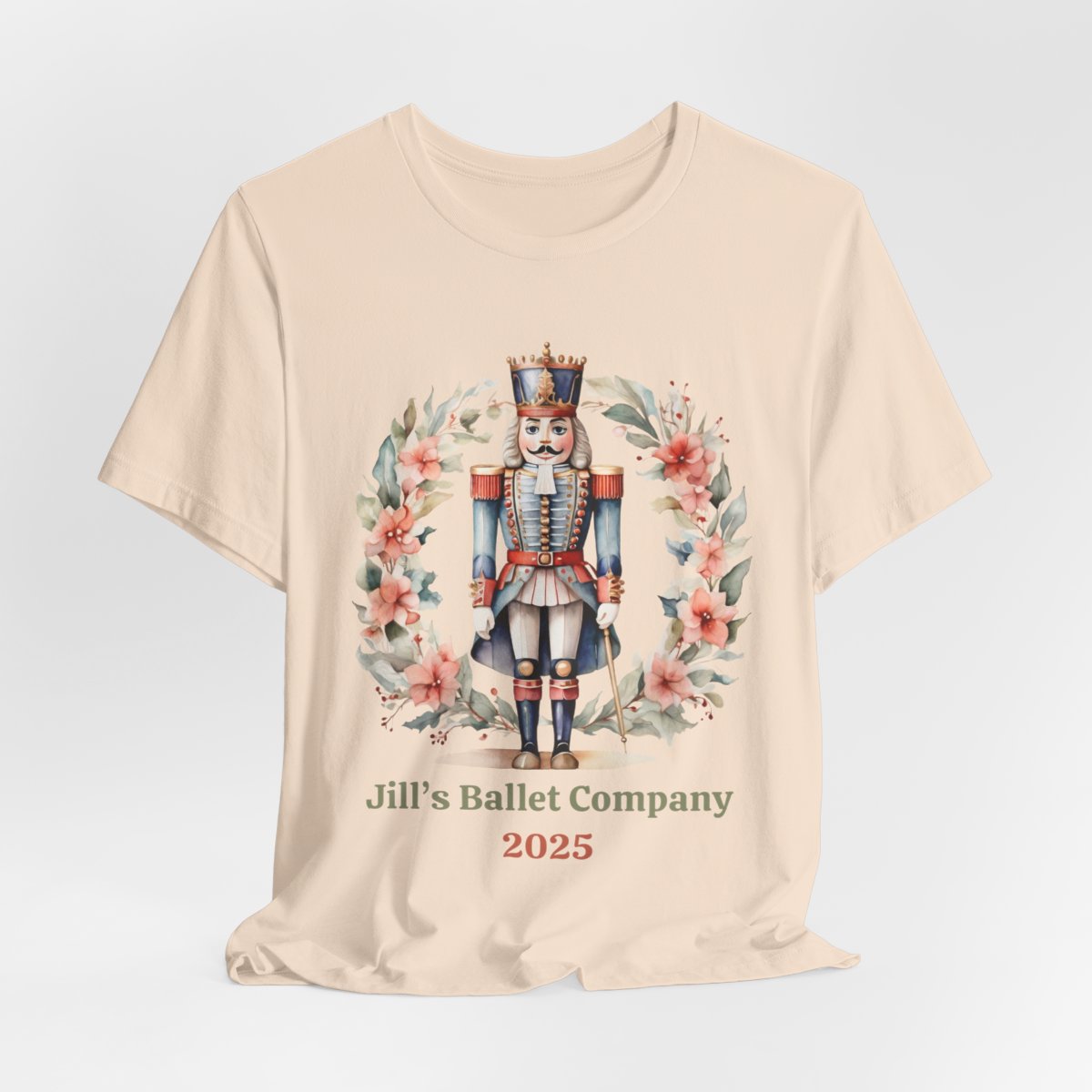Personalized Nutcracker Ballet Tee, Company Name and Year, Christmas Dance Gift, Ballet Company Performance Shirt, 2 Sided Print