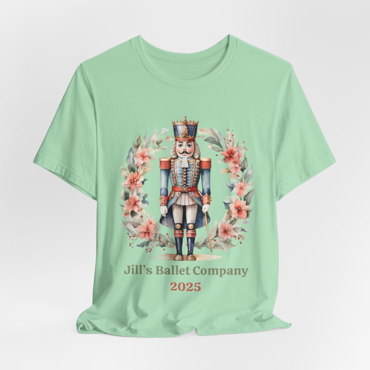 Personalized Nutcracker Ballet Tee, Company Name and Year, Christmas Dance Gift, Ballet Company Performance Shirt, 2 Sided Print