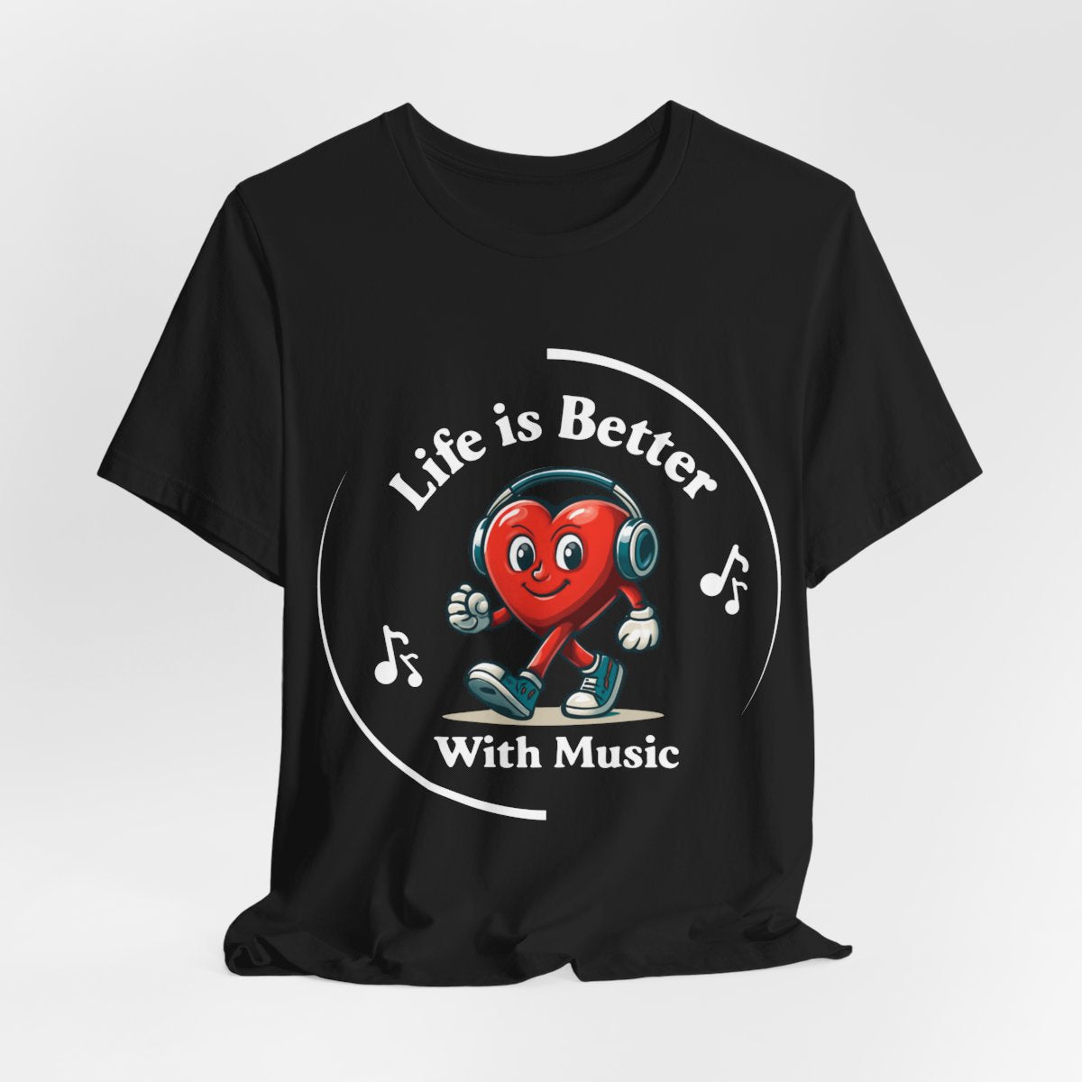 Life Is Better With Music T-Shirt – Fun Graphic Tee for Music Lovers & Concert Fans