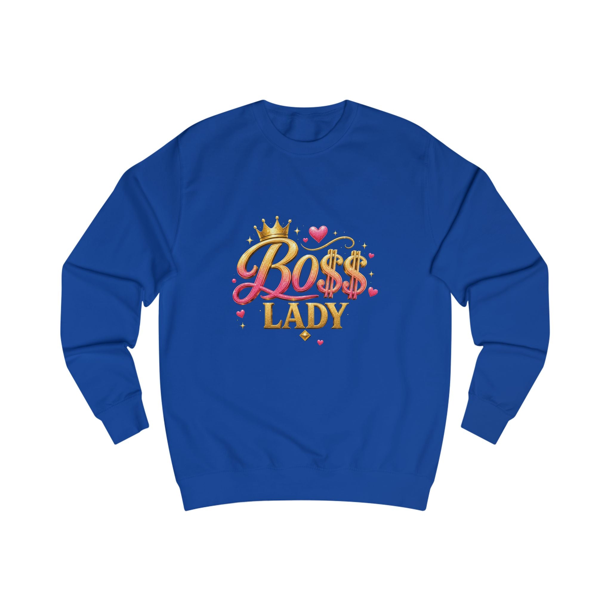 Boss Lady Sweatshirt, Inspirational Women's Clothing, Gift for Her, Girl Power Cozy Casual Hoodie, BO$$ Mom Gift, Glam Boss Babe, Trendy Women’s Sweatshirt