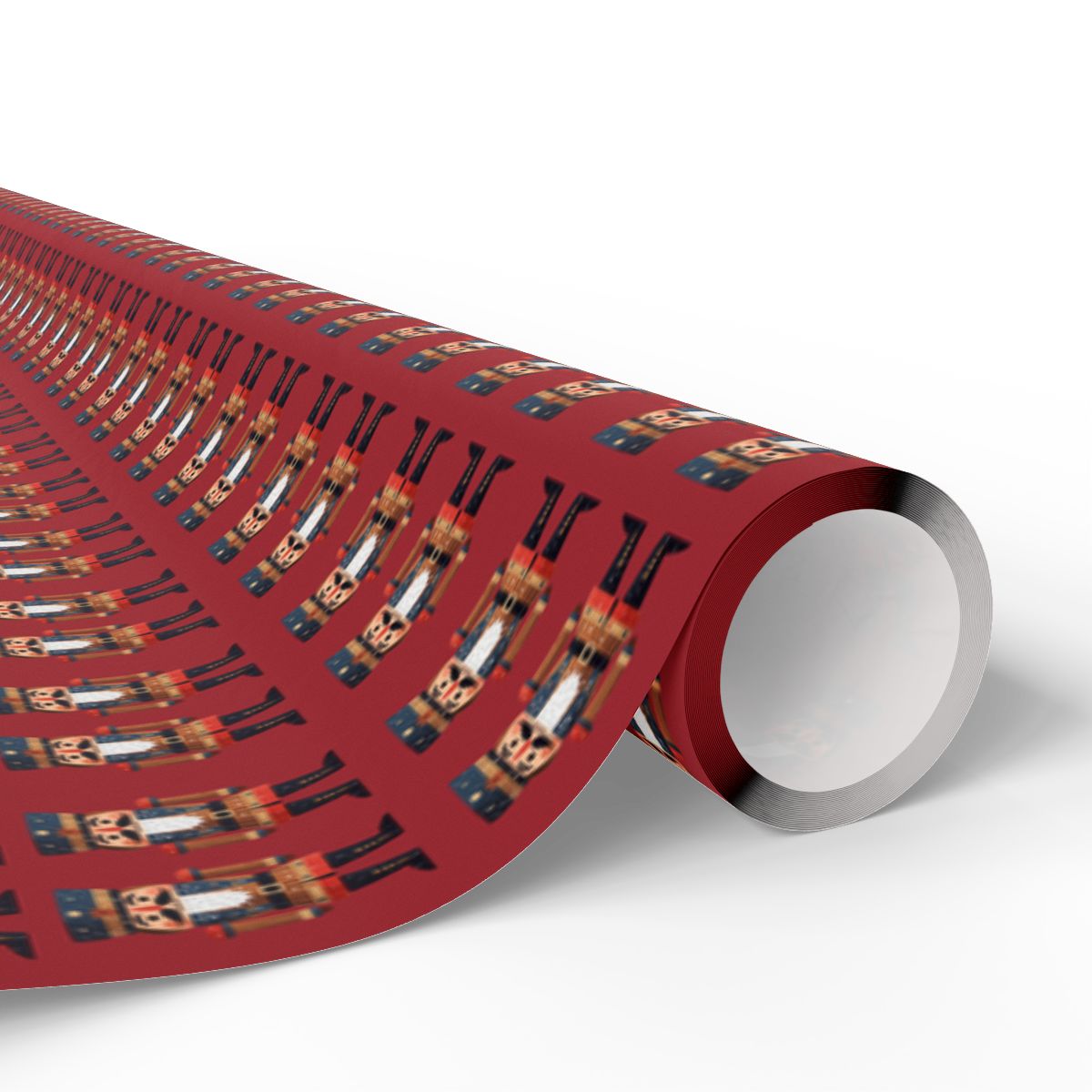 Nutcracker Christmas Wrapping Paper, Red Holiday Gift Wrap, Classic Nutcracker Pattern, Festive Christmas Packaging Paper