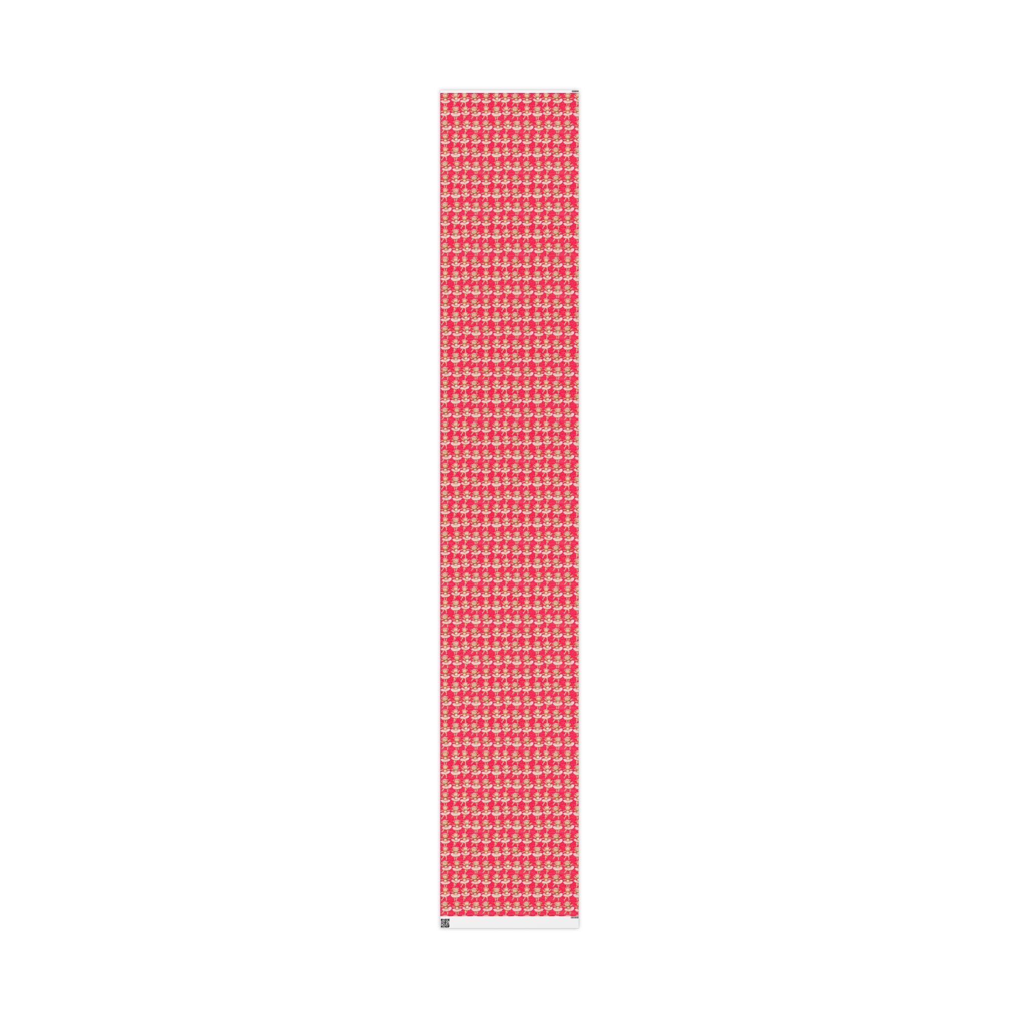 Ballerina Bear Wrapping Paper, Cute Pink Ballet Gift Wrap for Girls, Dance Recital or Birthday Present Wrap, Ballet Party Decor
